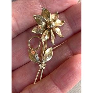Vintage Winard 14K Gold Filled Flower Brooch Pin